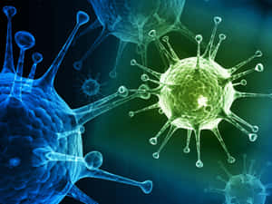 Virus Particles Illustration Wallpaper