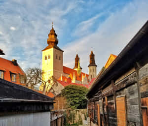 Visby Sweden Historic Town Towers Wallpaper