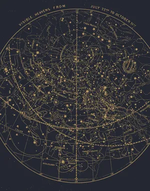 Visible Heavens Chart Wallpaper