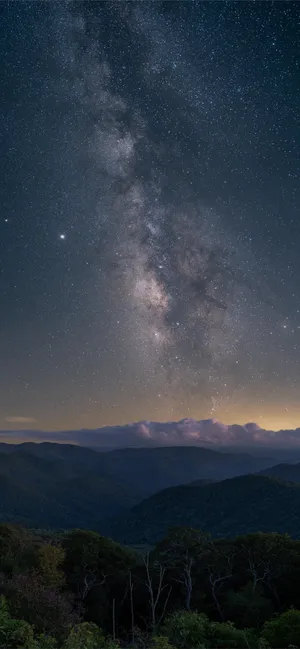 Visible Line Of Stars Phone Wallpaper