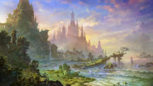Visit The Mysterious Laputa Castle In The Sky Wallpaper