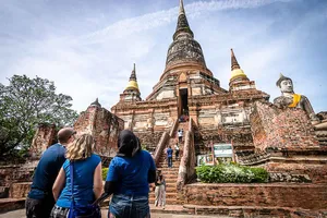 Visitors_at_ Ayutthaya_ Historical_ Park_ Thailand.jpg Wallpaper