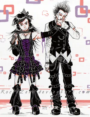 Visual Kei Band Performing On Stage Wallpaper