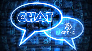 Visual Representation Of Gpt-4 Technology With Abstract Graphics And Colorful Elements Wallpaper