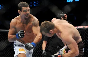 Vitor Belfort Versus Rich Franklin In Ufc 103 Wallpaper