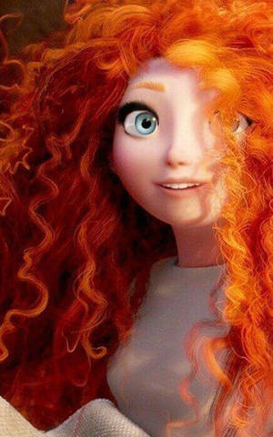 Vivacious Merida With Unruly Auburn Hair Wallpaper