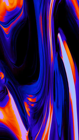 Vivid_ Blue_ Orange_ Abstract_ Art.jpg Wallpaper