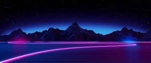 Vivid Neon Jungle Wallpaper