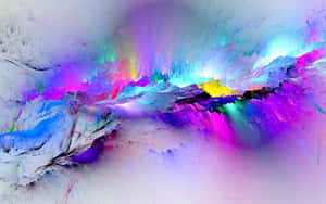 Vivid Paint Drip Art Wallpaper