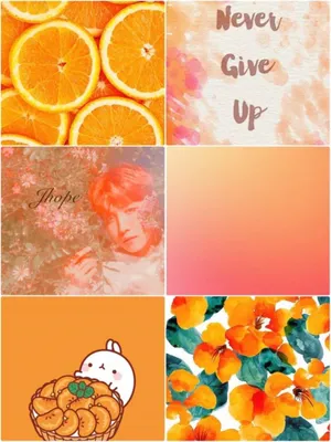 Vivid Shades Of Pastel Orange Wallpaper