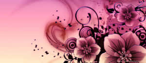 Vivid Watercolor Flower Art Wallpaper