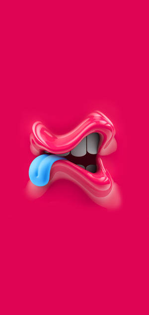 Vivo Y11 3d Mouth Cartoon Wallpaper