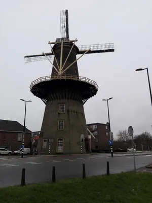 Vlaardingen Windmill Netherlands Wallpaper