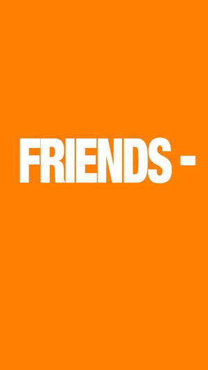 Vlone Friends On Orange Wallpaper