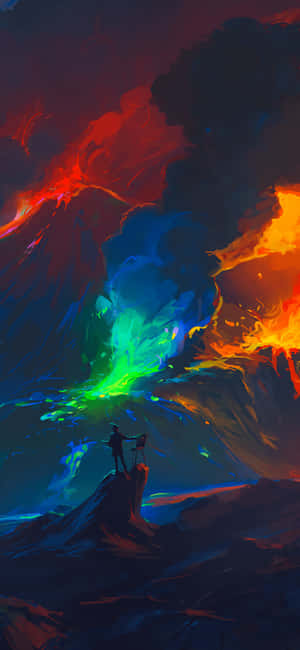 Volcanic_ Eruption_ Artistic_ Rendering.jpg Wallpaper