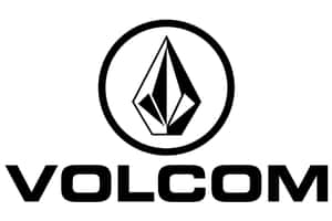 Volcom Logo On A White Background Wallpaper