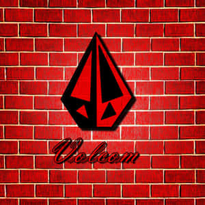 Volcom Logo Red Brick Wall Background Wallpaper