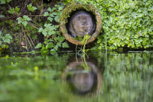 Volein Hollow Log Wallpaper