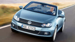 Volkswagen Eos Convertibleonthe Move Wallpaper