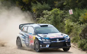 Volkswagen Polo Rally Carin Action Wallpaper