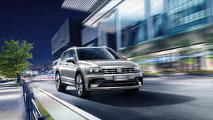 Volkswagen Tiguan Night Drive Wallpaper