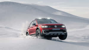 Volkswagen Tiguan Offroad Snow Adventure Wallpaper