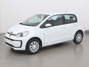 Volkswagen Up White Side View Wallpaper