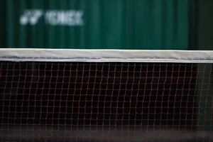 Volleyball Net In Red Colour Wallpaper