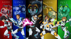 Voltron Force Members Collage Pose Wallpaper