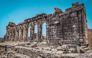 Volubilis Clear Sky Many Arches Wallpaper
