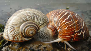 Volute Snails Up Close Wallpaper