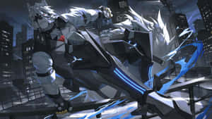 Von Lycaon Cybernetic Werewolf Battle Wallpaper