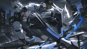 Von Lycaon Cybernetic Werewolf Battle Wallpaper