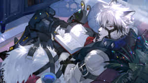 Von Lycaon Reading Scene Wallpaper