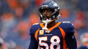 Von Miller Broncos Navy Jersey Wallpaper