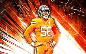 Von Miller Grunge Comic Rays Wallpaper