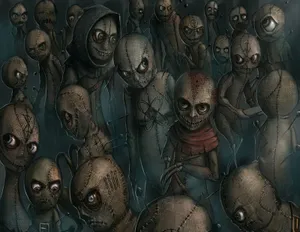 Voodoo Priest With Skull Mask Wallpaper