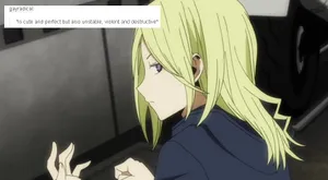 Vorona In Action From The Anime Durarara Wallpaper