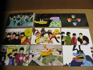 Voyage Through An Underwater Wonderland With The Iconic Yellow Submarine. Wallpaper