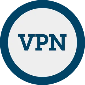 Vpn Blue And Round Logo Wallpaper
