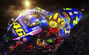 Vr46 Yamaha Racing Motorcycle Wallpaper