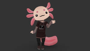 Vrchat Axolotlb Digital Art Wallpaper