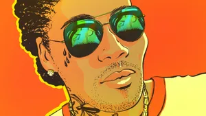 Vybz Kartel Digital Portrait Wallpaper
