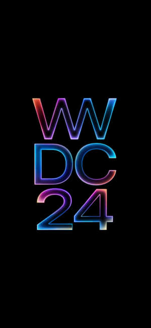 W W D C24 Neon Lights Wallpaper Wallpaper