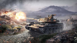 W W2_ Tank_ Battle_ Artwork Wallpaper