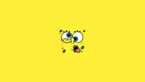 Wacky Face Aesthetic Spongebob Desktop Wallpaper