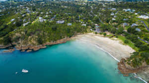 Waiheke Island Coastal Aerial View Wallpaper