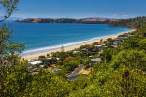 Waiheke Island Coastal View New Zealand Wallpaper