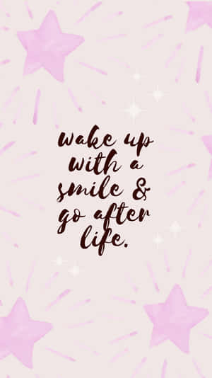 Wake Up Inspirational Quote Wallpaper