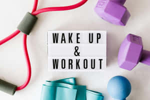 Wake Upand Workout Fitness Concept Wallpaper